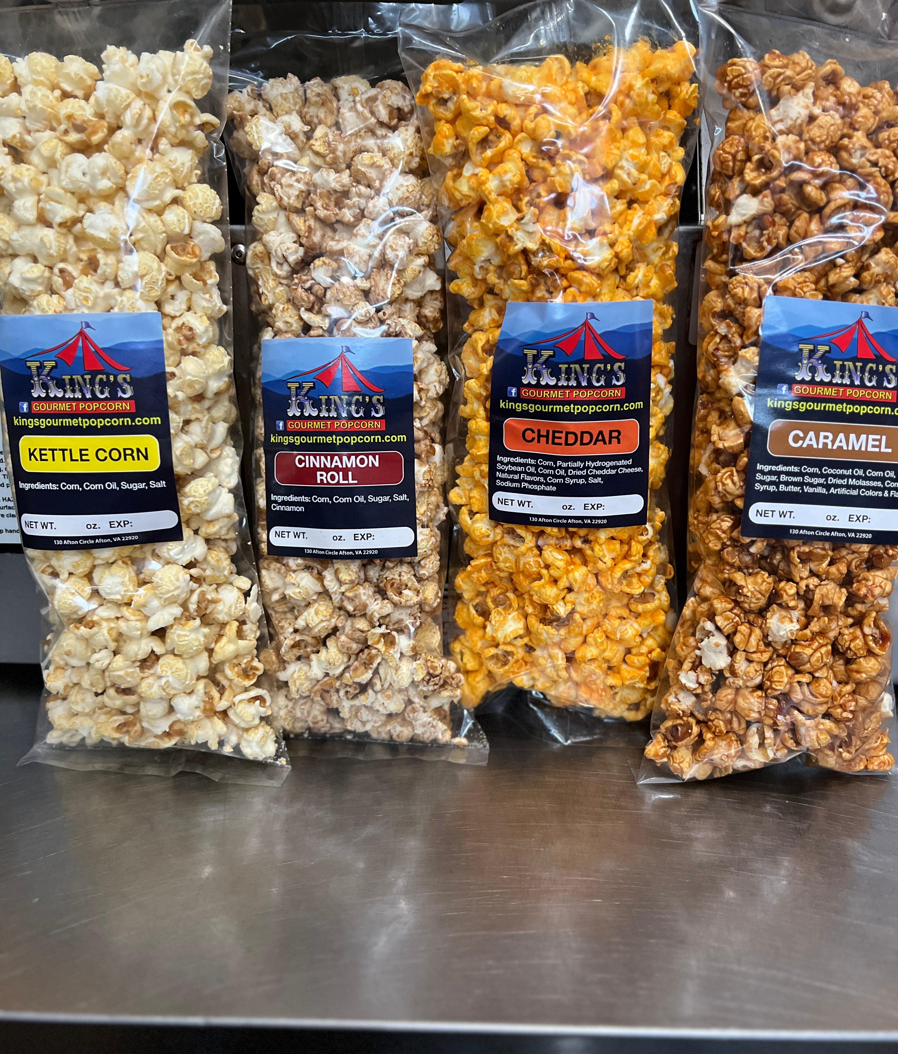 flavored popcorn bags